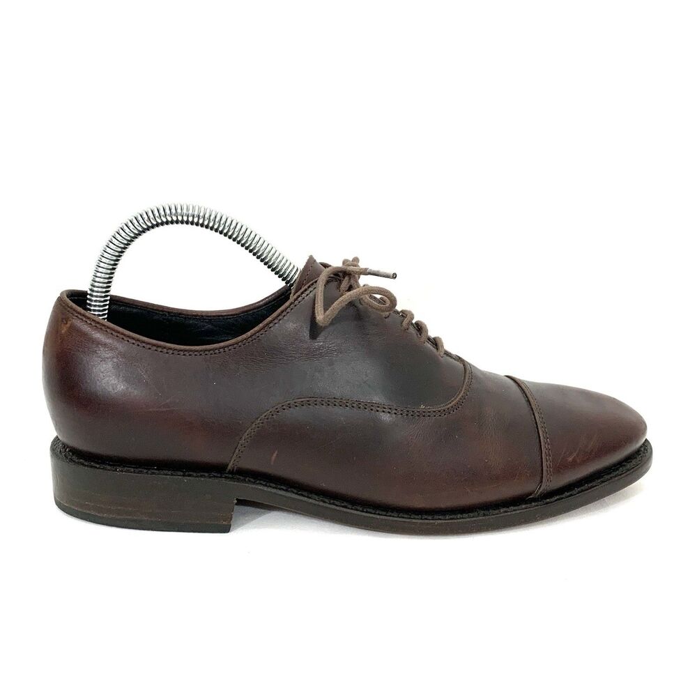 Thursday Boot Co. Oxford Brown Leather Cap Toe Oxford Dress Shoes Mens 6.5 - Picture 4 of 13
